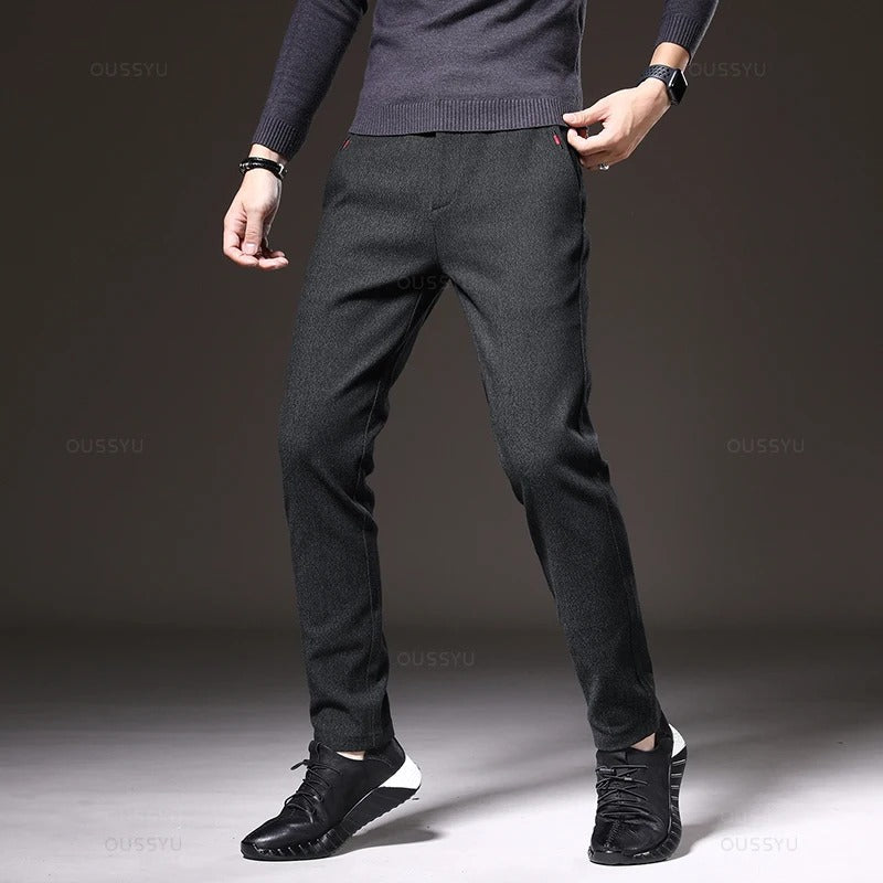 Herr Slim Fit Byxor – Komfort och Stil för Varje Tillfälle