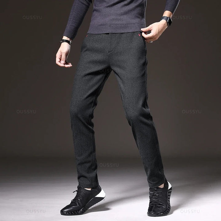 Herr Slim Fit Byxor – Komfort och Stil för Varje Tillfälle