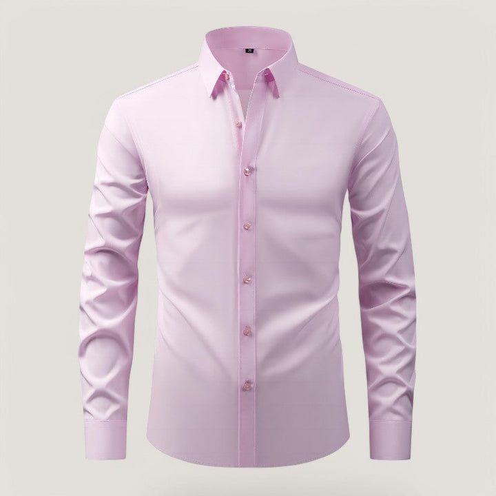Herr Slim-Fit Skjorta – Bekväm &amp; Rynkefri