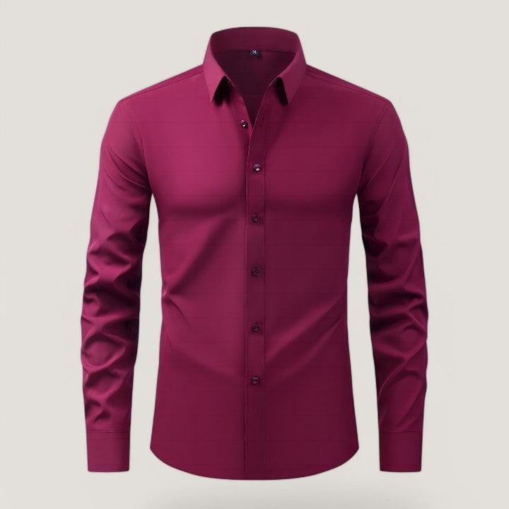 Herr Slim-Fit Skjorta – Bekväm &amp; Rynkefri