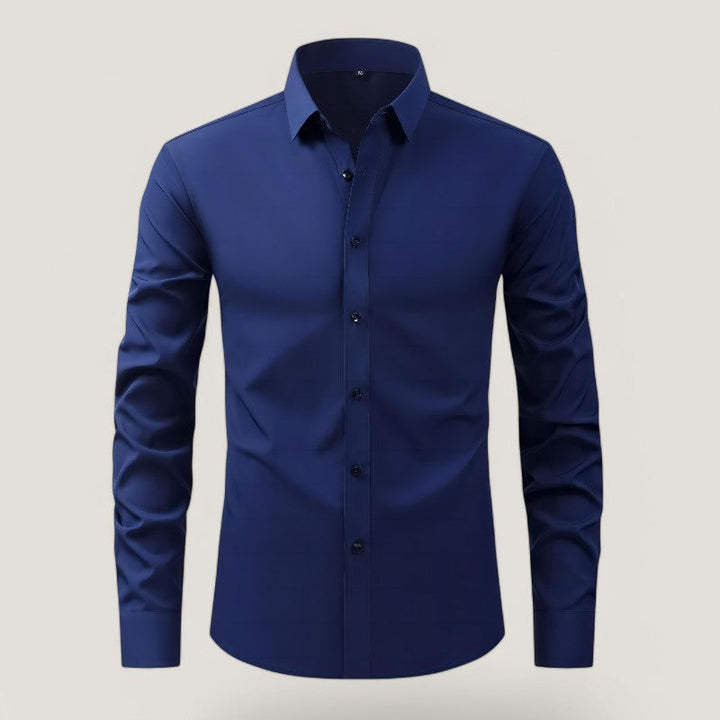 Herr Slim-Fit Skjorta – Bekväm &amp; Rynkefri