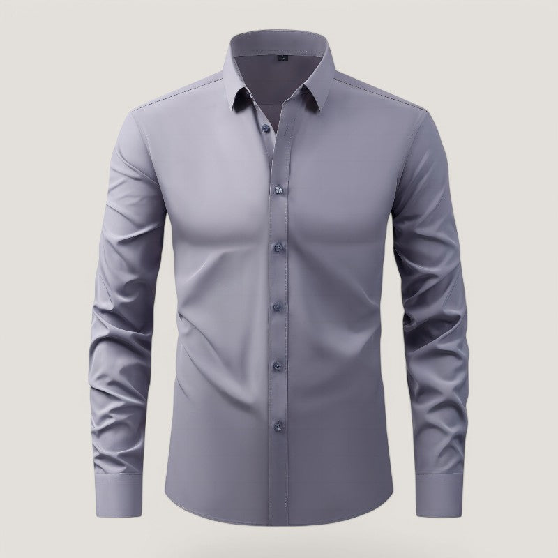 Herr Slim-Fit Skjorta – Bekväm &amp; Rynkefri