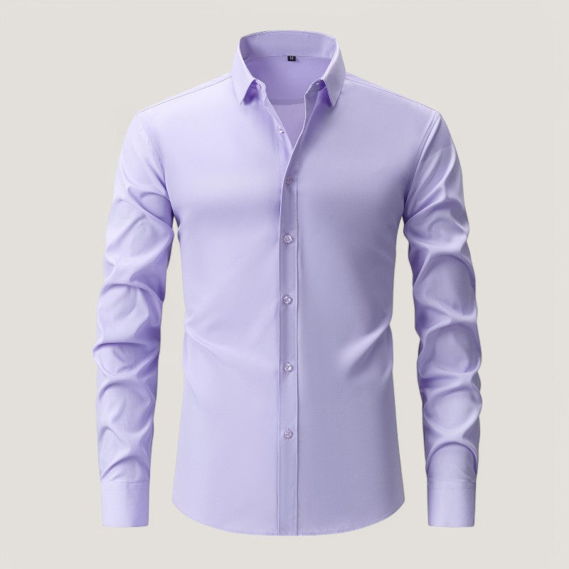 Herr Slim-Fit Skjorta – Bekväm &amp; Rynkefri