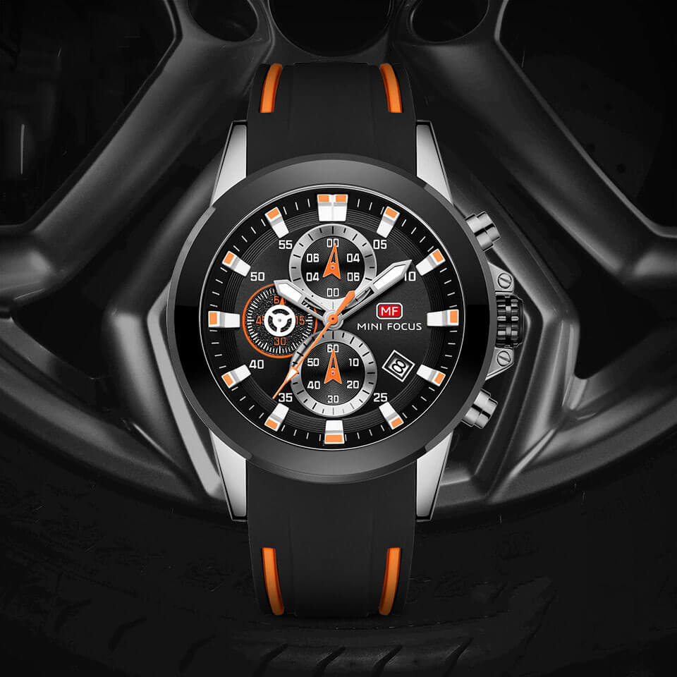 Herr Sport Kronografklokke – Robust och Multifunktionell