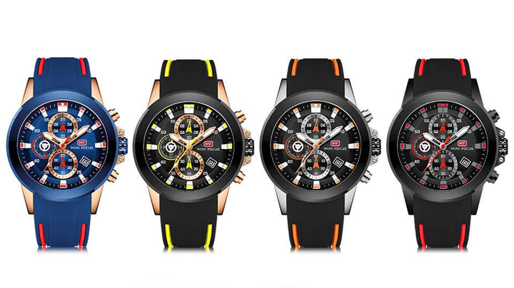 Herr Sport Kronografklokke – Robust och Multifunktionell
