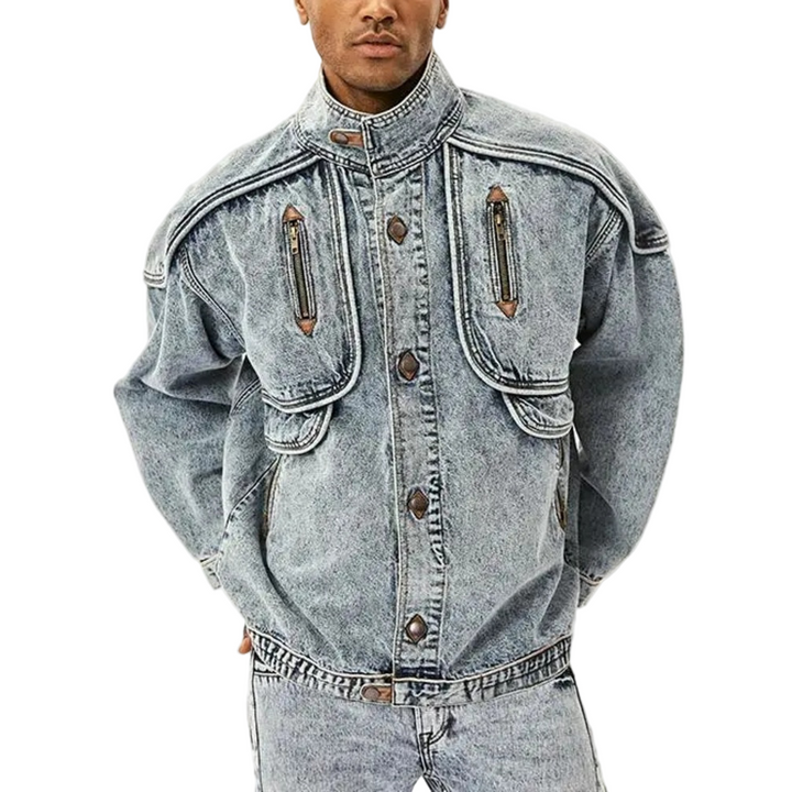 Herr Vintage Jacka – Tidlös Stil för Alla Tillfällen