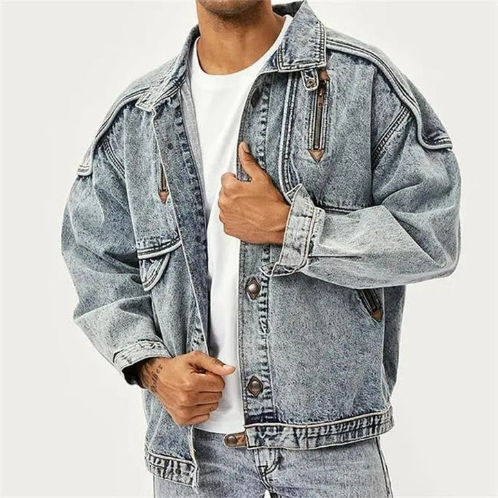 Herr Vintage Jacka – Tidlös Stil för Alla Tillfällen