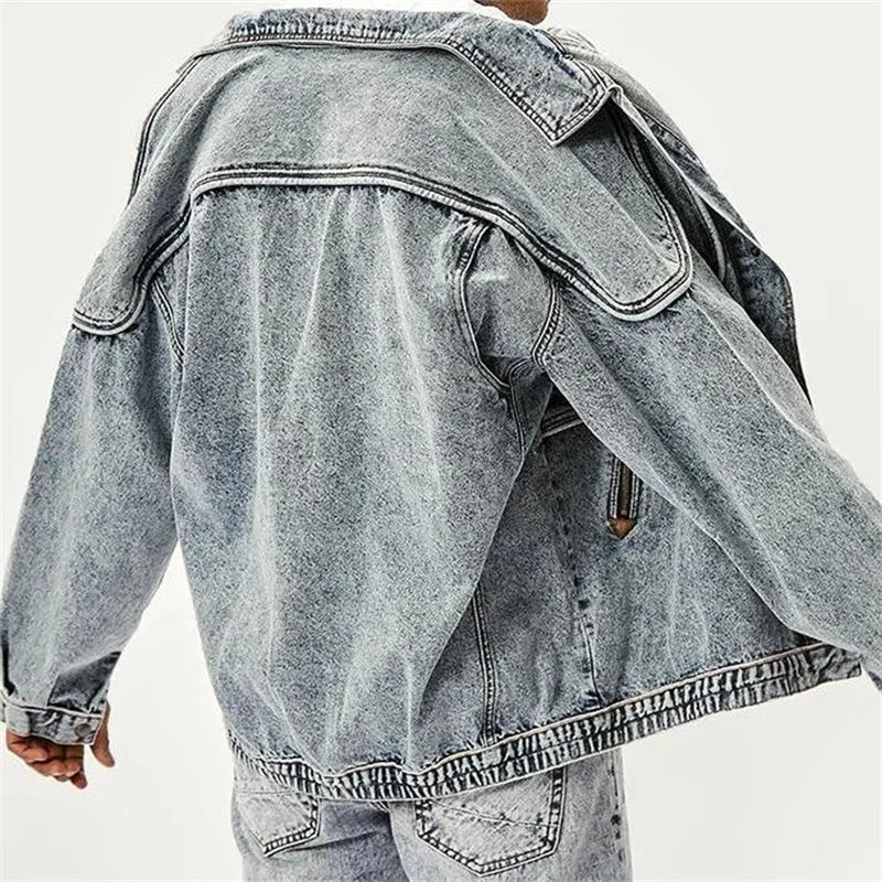 Herr Vintage Jacka – Tidlös Stil för Alla Tillfällen
