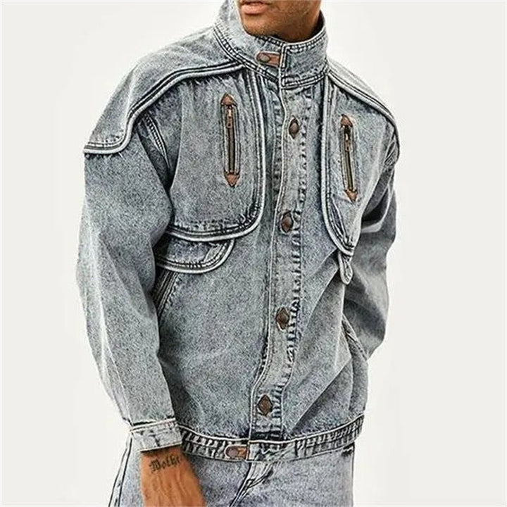 Herr Vintage Jacka – Tidlös Stil för Alla Tillfällen