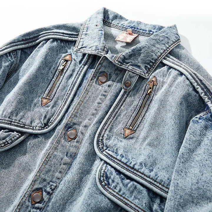 Herr Vintage Jacka – Tidlös Stil för Alla Tillfällen