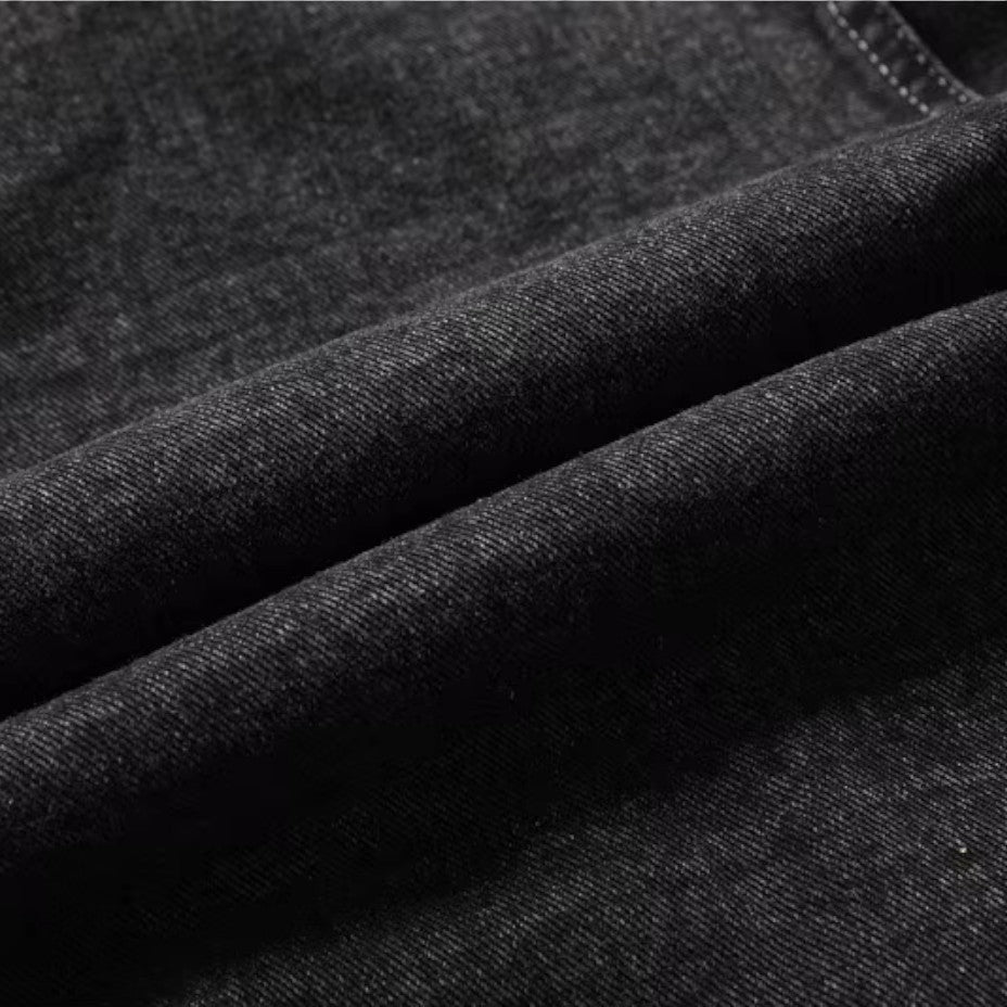Herr Vinterjacka i Jeans-stil med Varmt Fôr