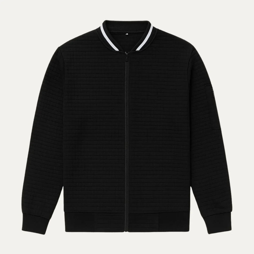 Herr Cardigan med Blixtlås – Stilren och Bekväm