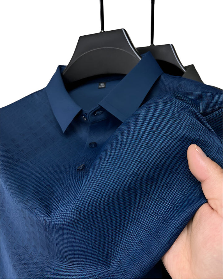 Herr Polo Skjorta i Nanosilk – Klassisk Komfort &amp; Stil