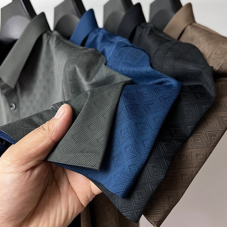 Herr Polo Skjorta i Nanosilk – Klassisk Komfort &amp; Stil