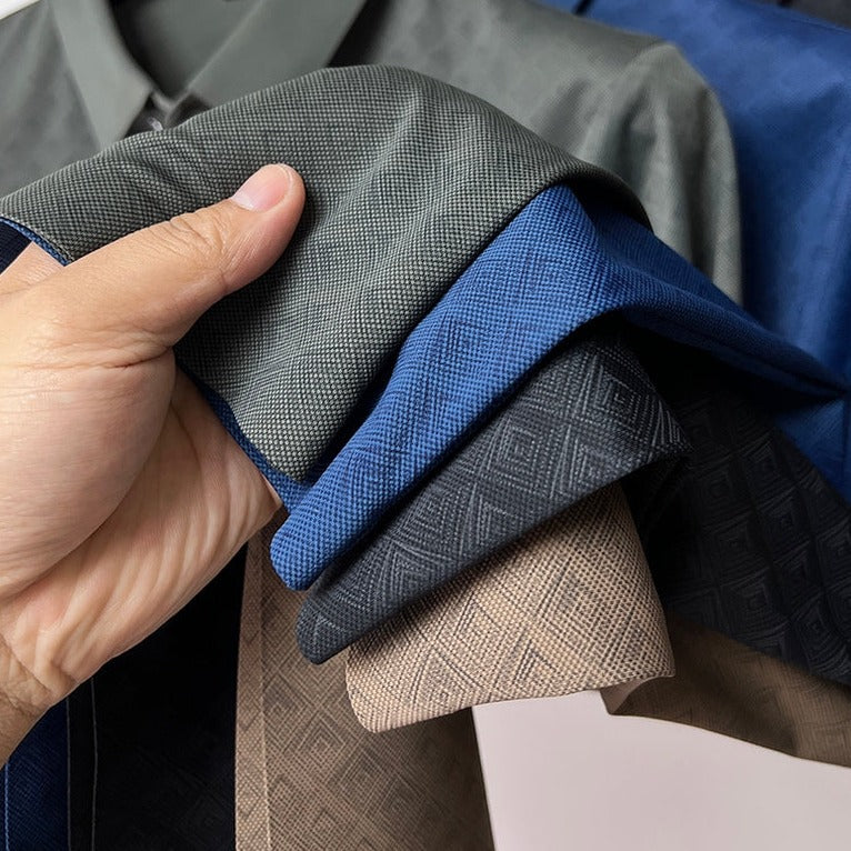Herr Polo Skjorta i Nanosilk – Klassisk Komfort &amp; Stil
