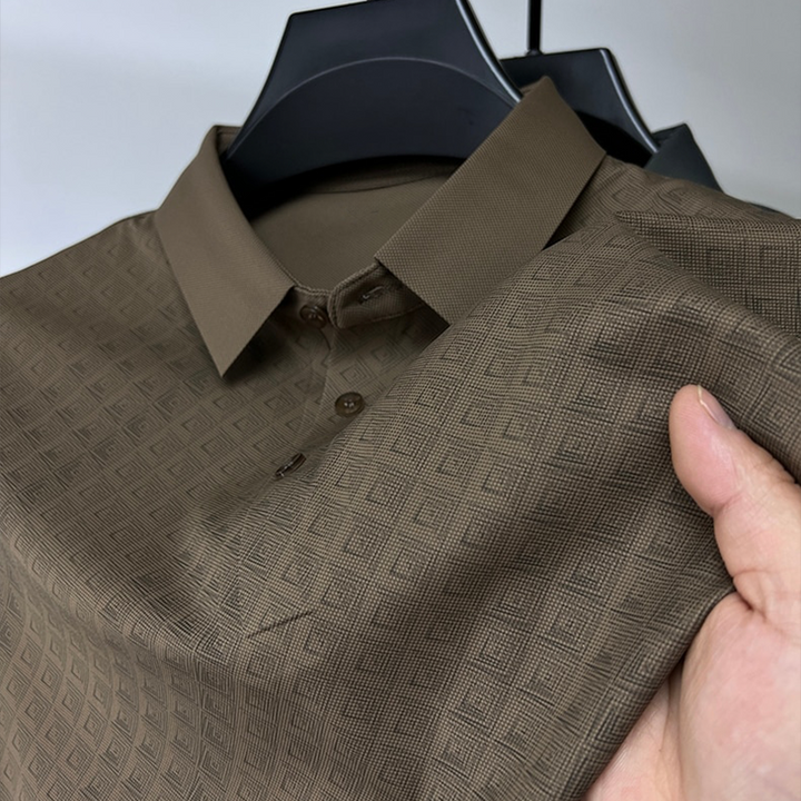 Herr Polo Skjorta i Nanosilk – Klassisk Komfort &amp; Stil
