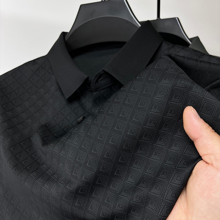 Herr Polo Skjorta i Nanosilk – Klassisk Komfort &amp; Stil