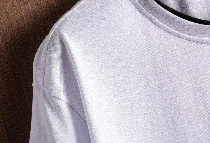 Herres oversized T-skjorta i bomull – Bekväm och snygg