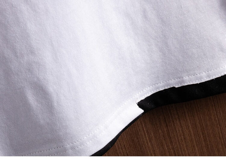 Herres oversized T-skjorta i bomull – Bekväm och snygg