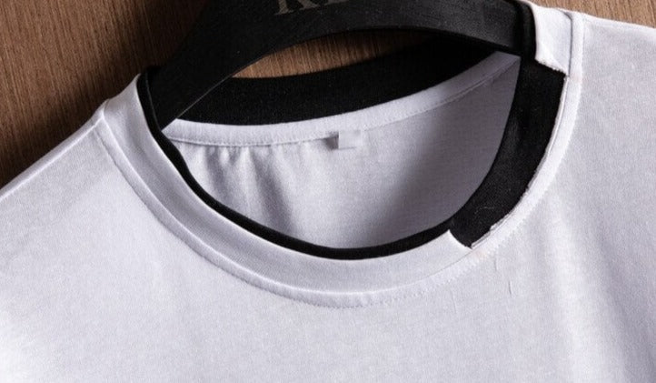 Herres oversized T-skjorta i bomull – Bekväm och snygg