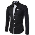 T-skjorta för män, slim fit, långärmad