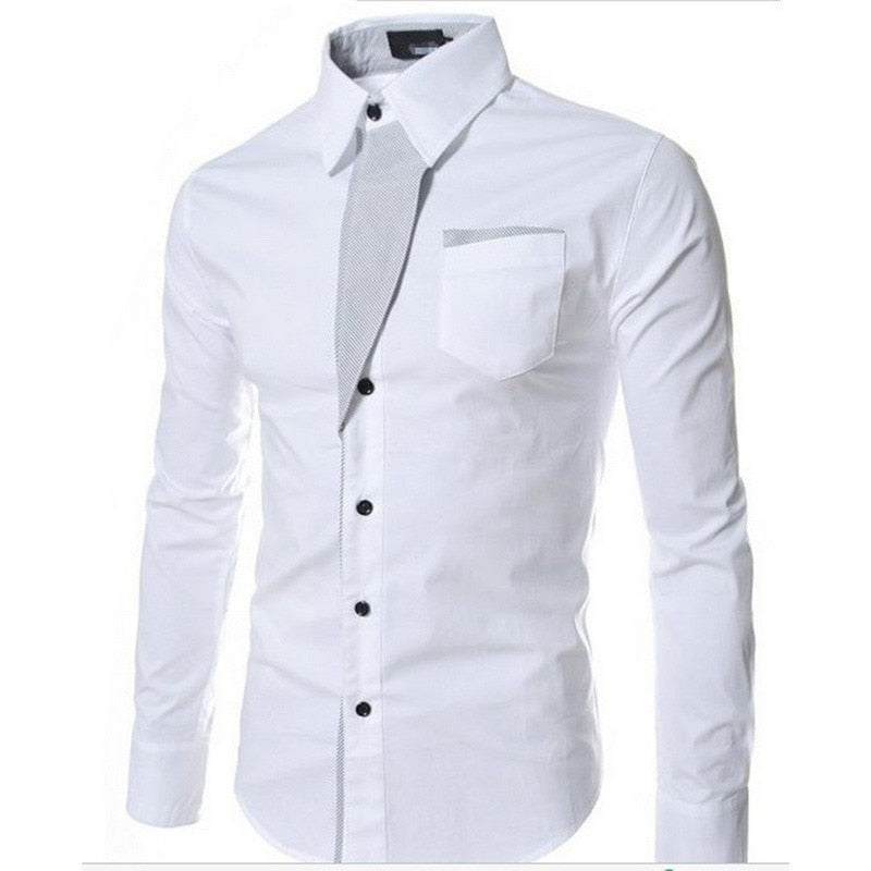 T-skjorta för män, slim fit, långärmad