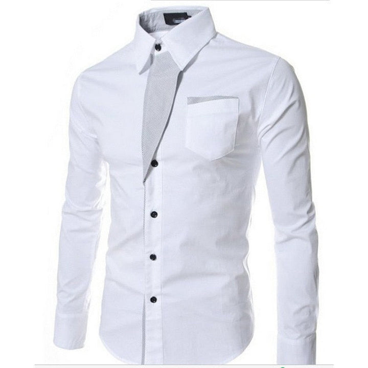T-skjorta för män, slim fit, långärmad