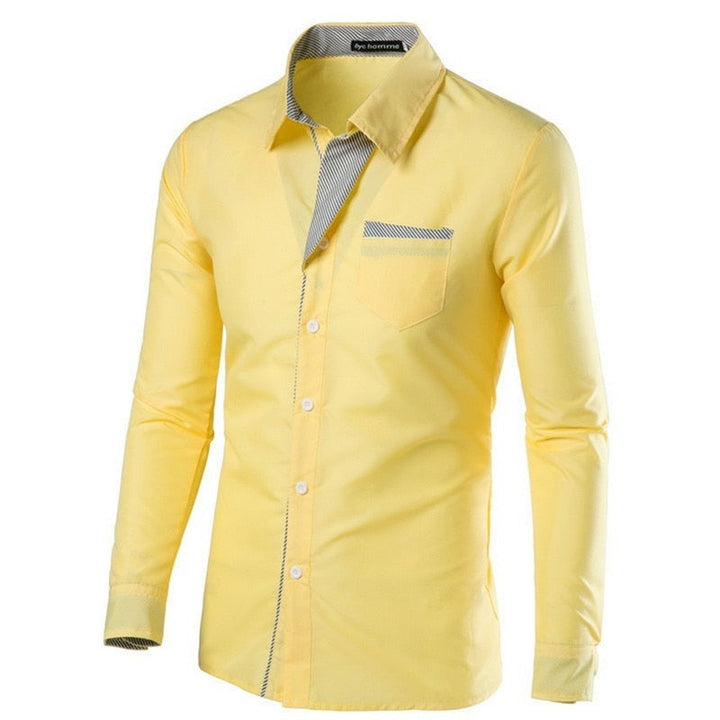 T-skjorta för män, slim fit, långärmad
