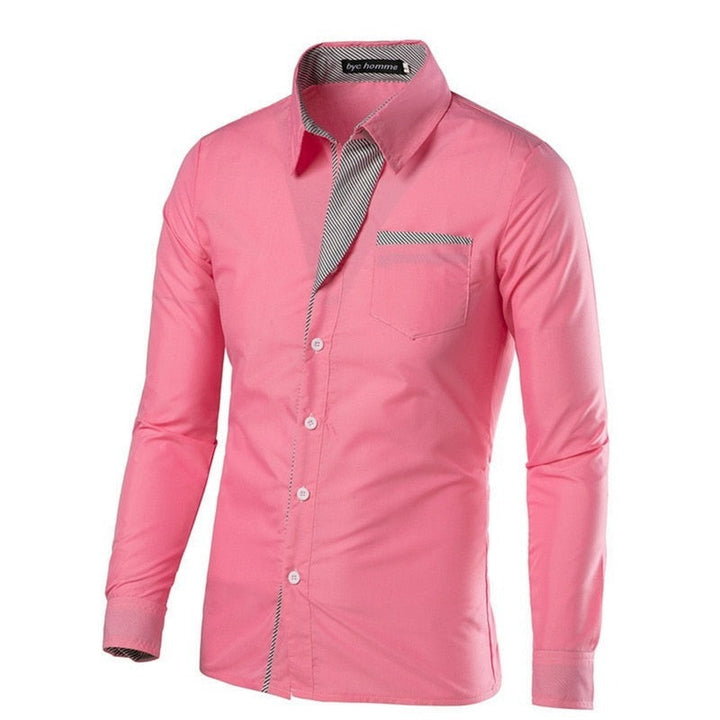 T-skjorta för män, slim fit, långärmad