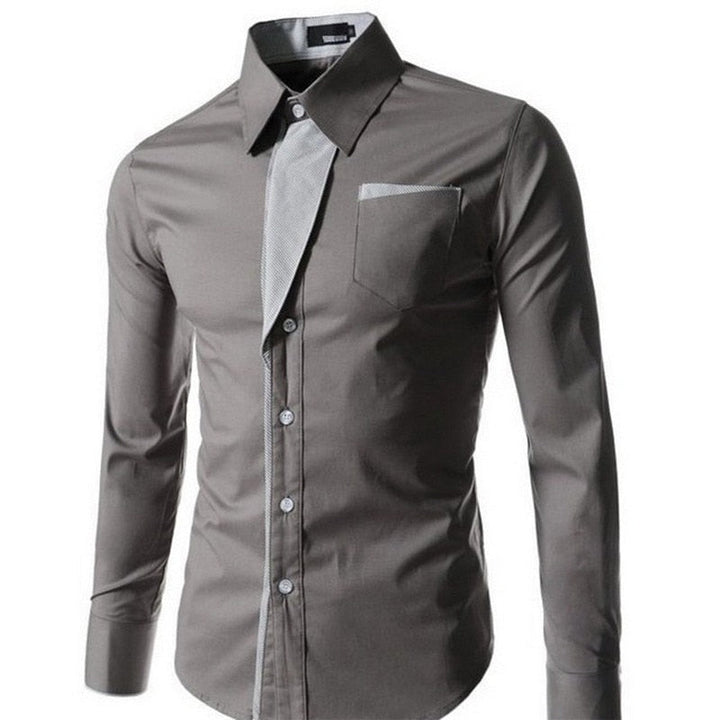 T-skjorta för män, slim fit, långärmad
