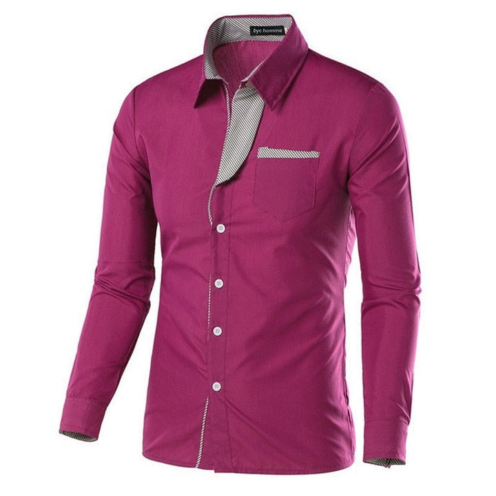 T-skjorta för män, slim fit, långärmad