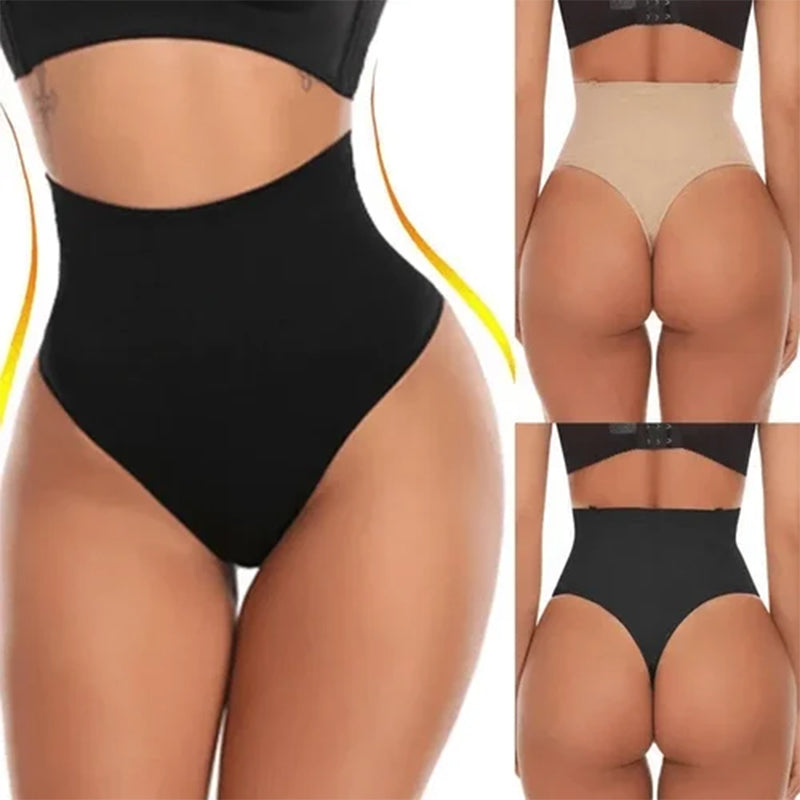 Magekontroll Thong - Hög Midja | Booty Lift &amp; Komfort