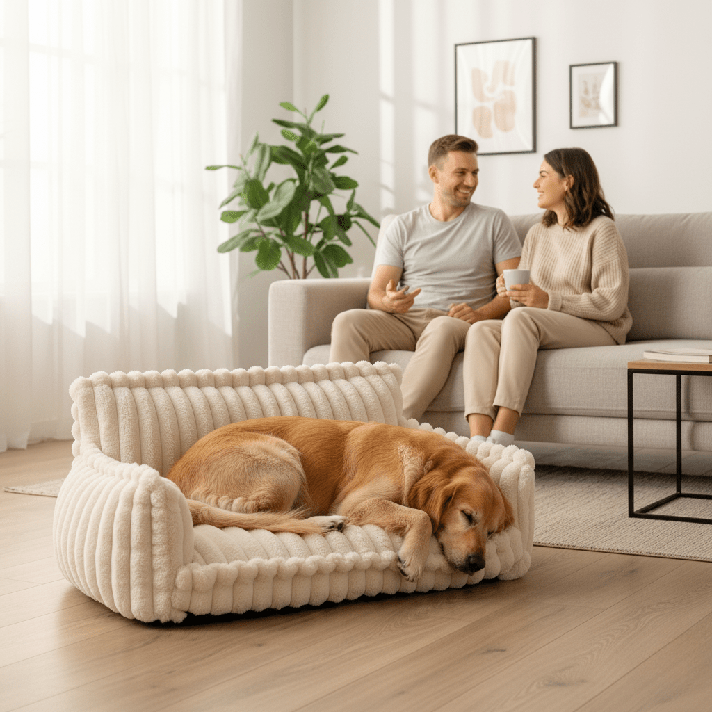 Hundesofa för Kjäledyr med Hevet Kant