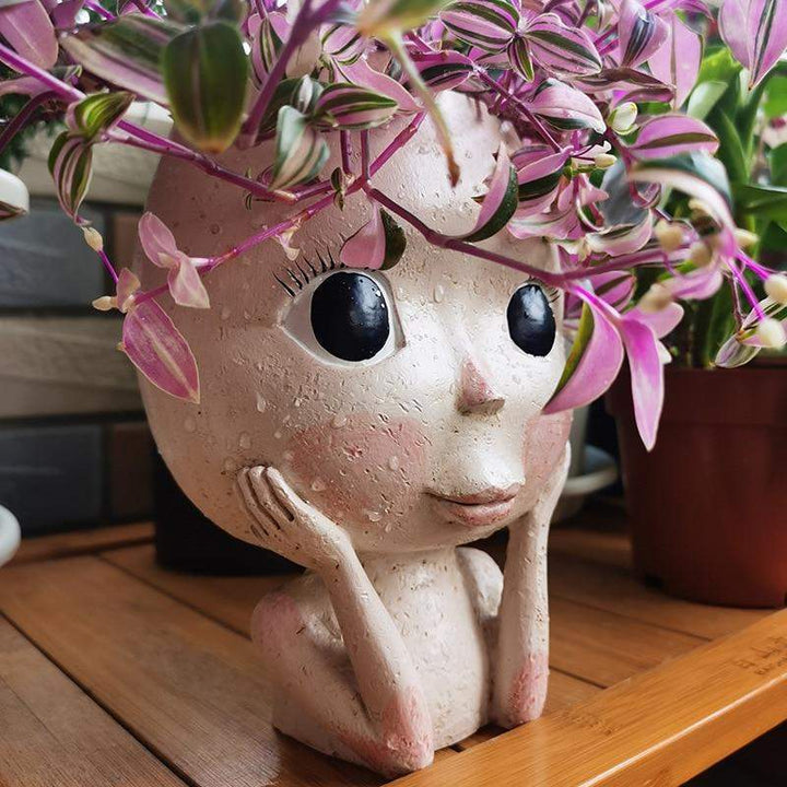 Ansiktsblomsterpotte för Inomhus Användning