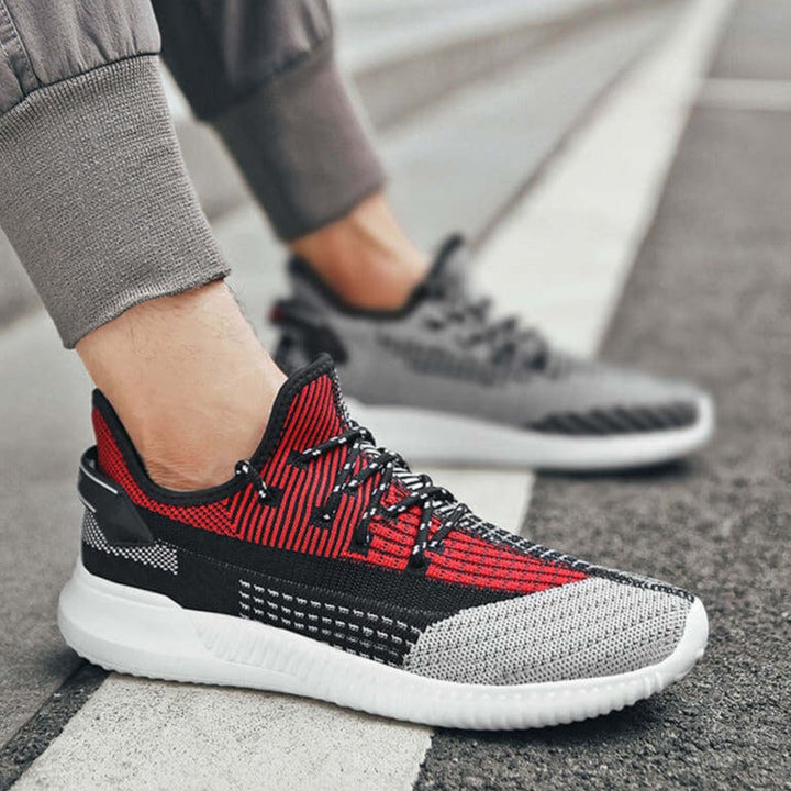 Herr Komfort Sneakers | Andningsbar Vevd Design