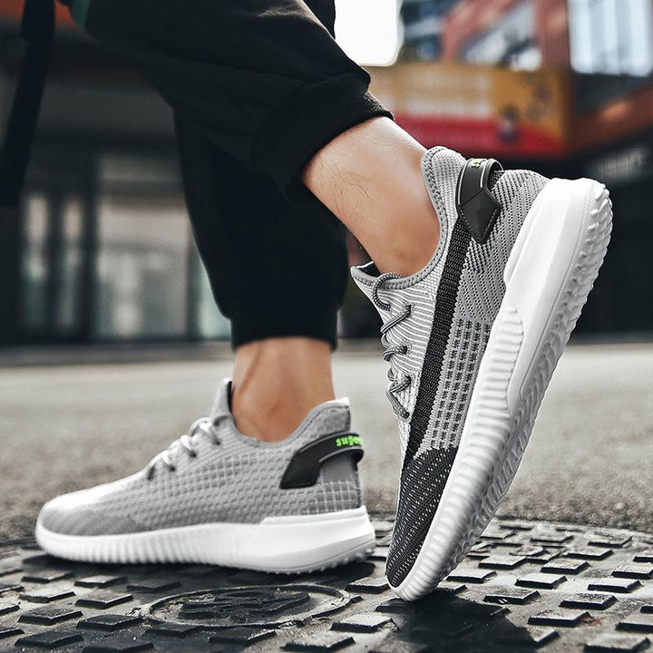 Herr Komfort Sneakers | Andningsbar Vevd Design