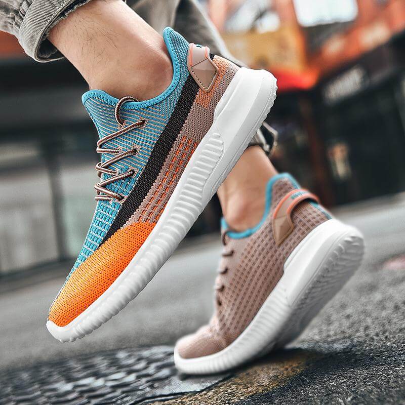 Herr Komfort Sneakers | Andningsbar Vevd Design