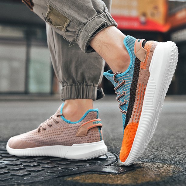 Herr Komfort Sneakers | Andningsbar Vevd Design