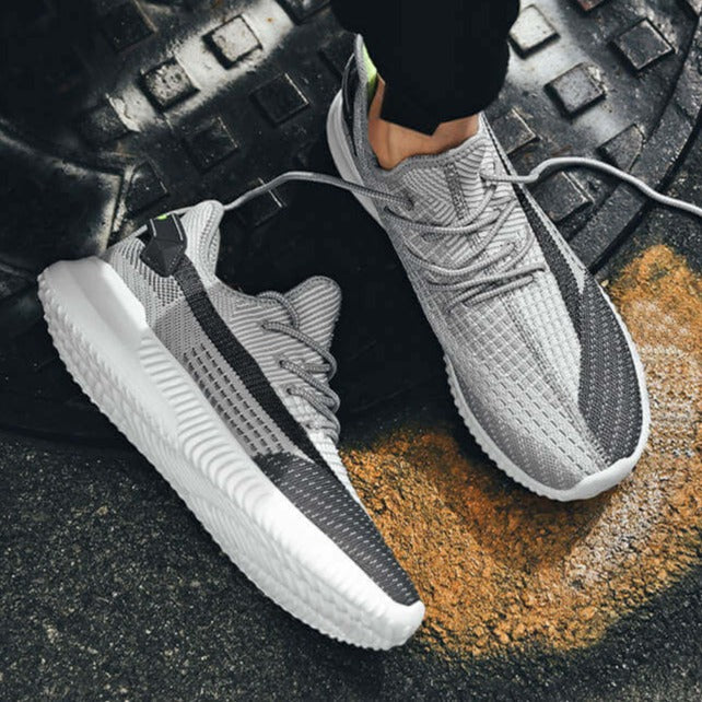 Herr Komfort Sneakers | Andningsbar Vevd Design