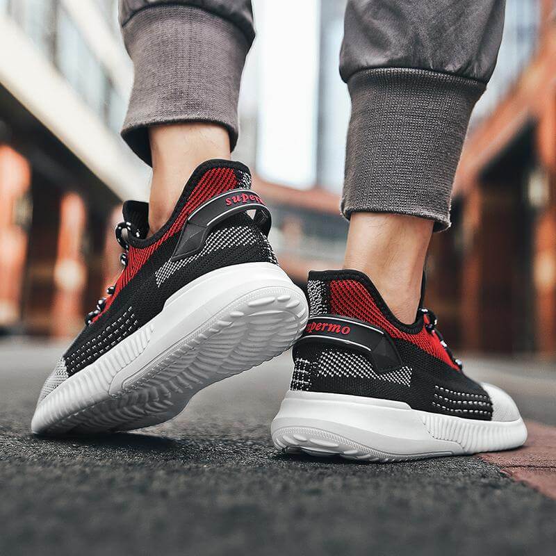Herr Komfort Sneakers | Andningsbar Vevd Design