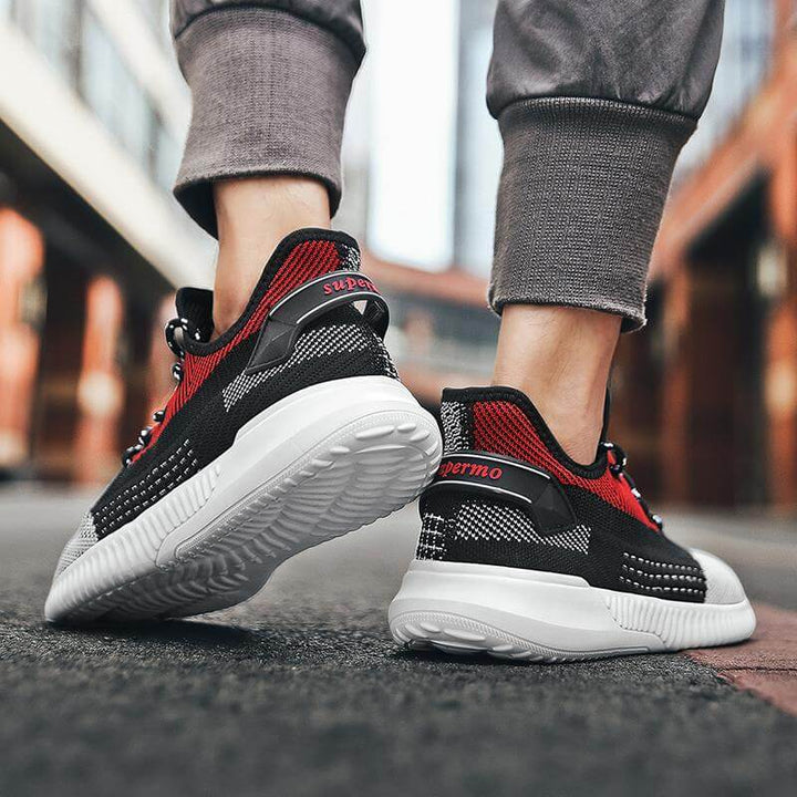Herr Komfort Sneakers | Andningsbar Vevd Design