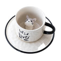 Kaffekrus med Skjult 3D Katt – Perfekt Gåva till Katteelskere