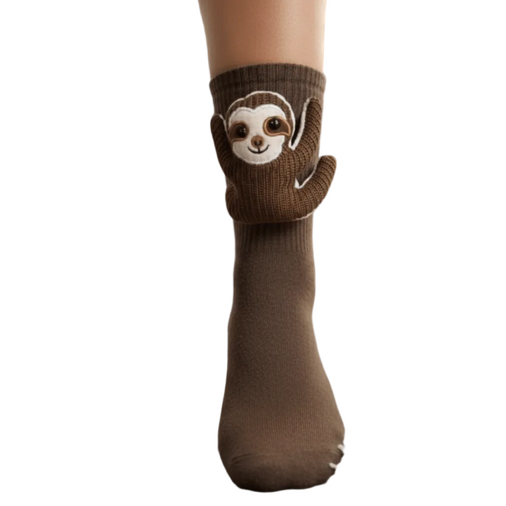 Unisex Hussokker med 3D Dyreaksent Fluffy Komfort