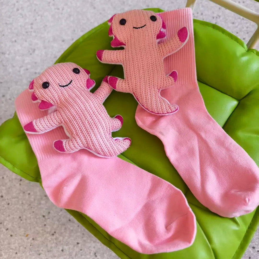 Unisex Hussokker med 3D Dyreaksent Fluffy Komfort