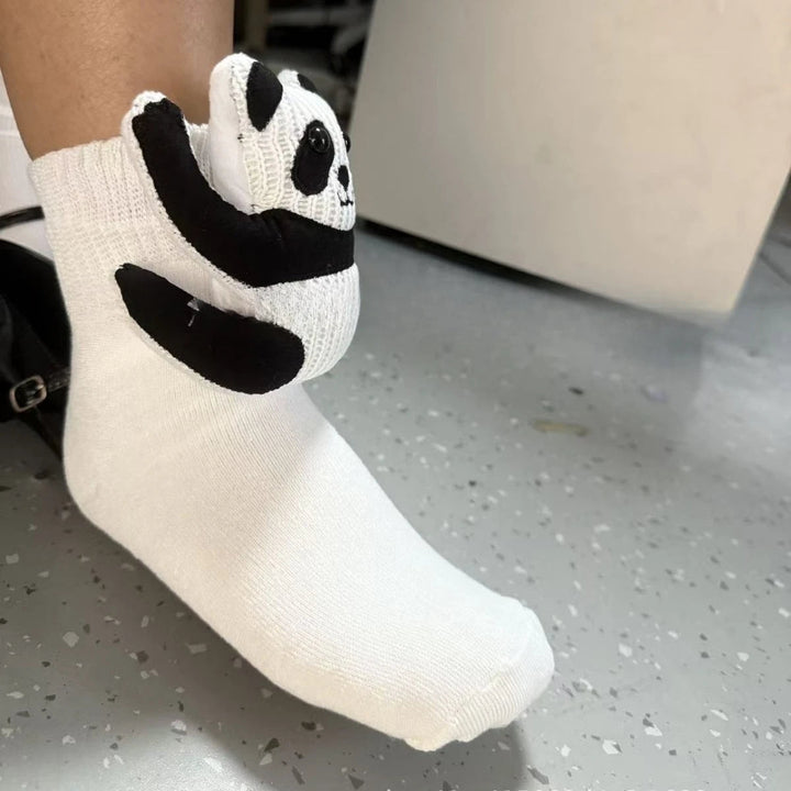 Unisex Hussokker med 3D Dyreaksent Fluffy Komfort