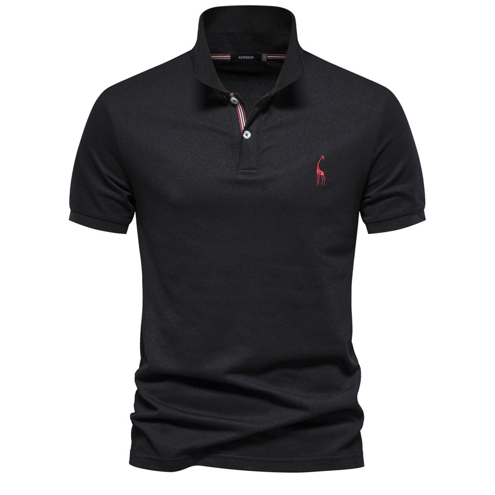 Herrer Poloshirt - Andningsbar Piqué | Ståkrage