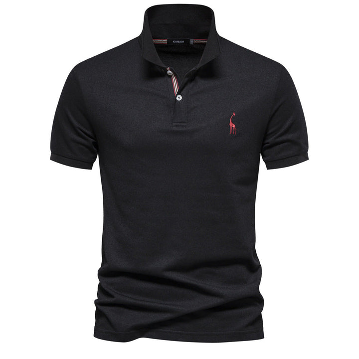 Herrer Poloshirt - Andningsbar Piqué | Ståkrage