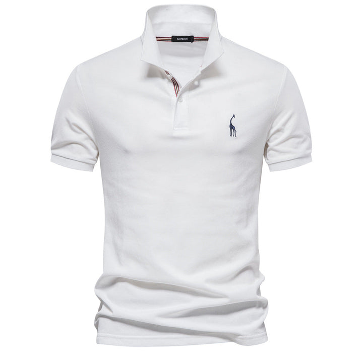 Herrer Poloshirt - Andningsbar Piqué | Ståkrage