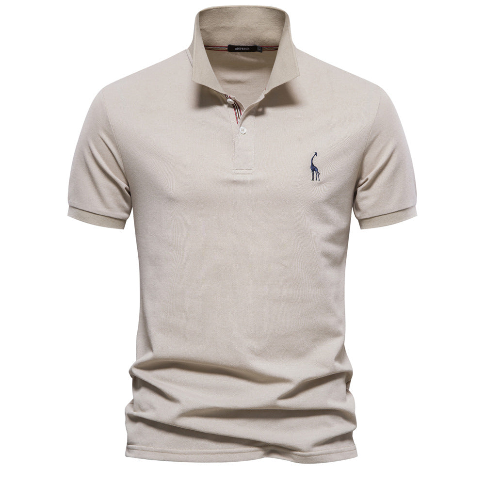 Herrer Poloshirt - Andningsbar Piqué | Ståkrage
