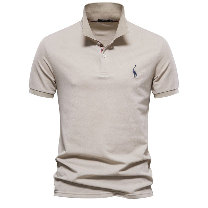 Herrer Poloshirt - Andningsbar Piqué | Ståkrage